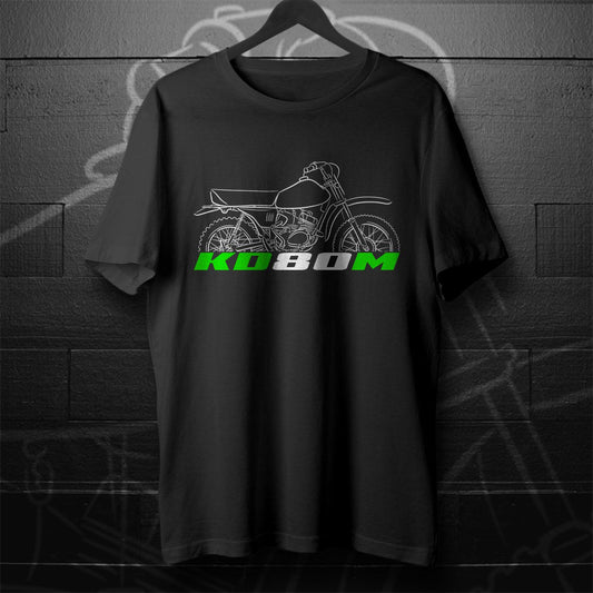 Kawasaki KD80M 1980 - 1987 Inspired T-Shirt - Motorcycle Tee Shirt for Riders