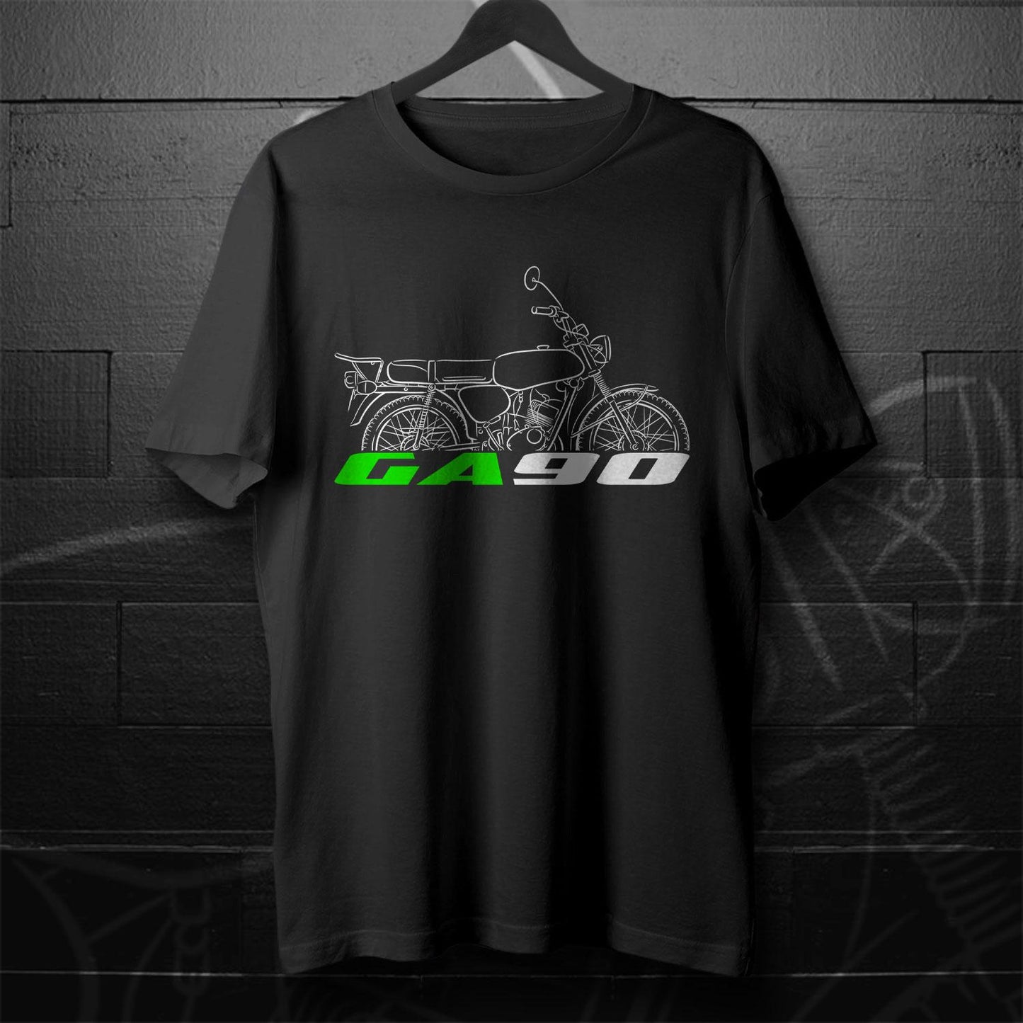 Kawasaki GA90 1971 - 1974 Inspired T-Shirt - Motorcycle Tee Shirt for Riders