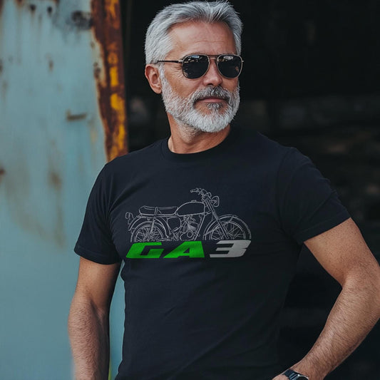 Kawasaki GA3 1969 - 1970 Inspired T-Shirt - Motorcycle Tee Shirt for Riders