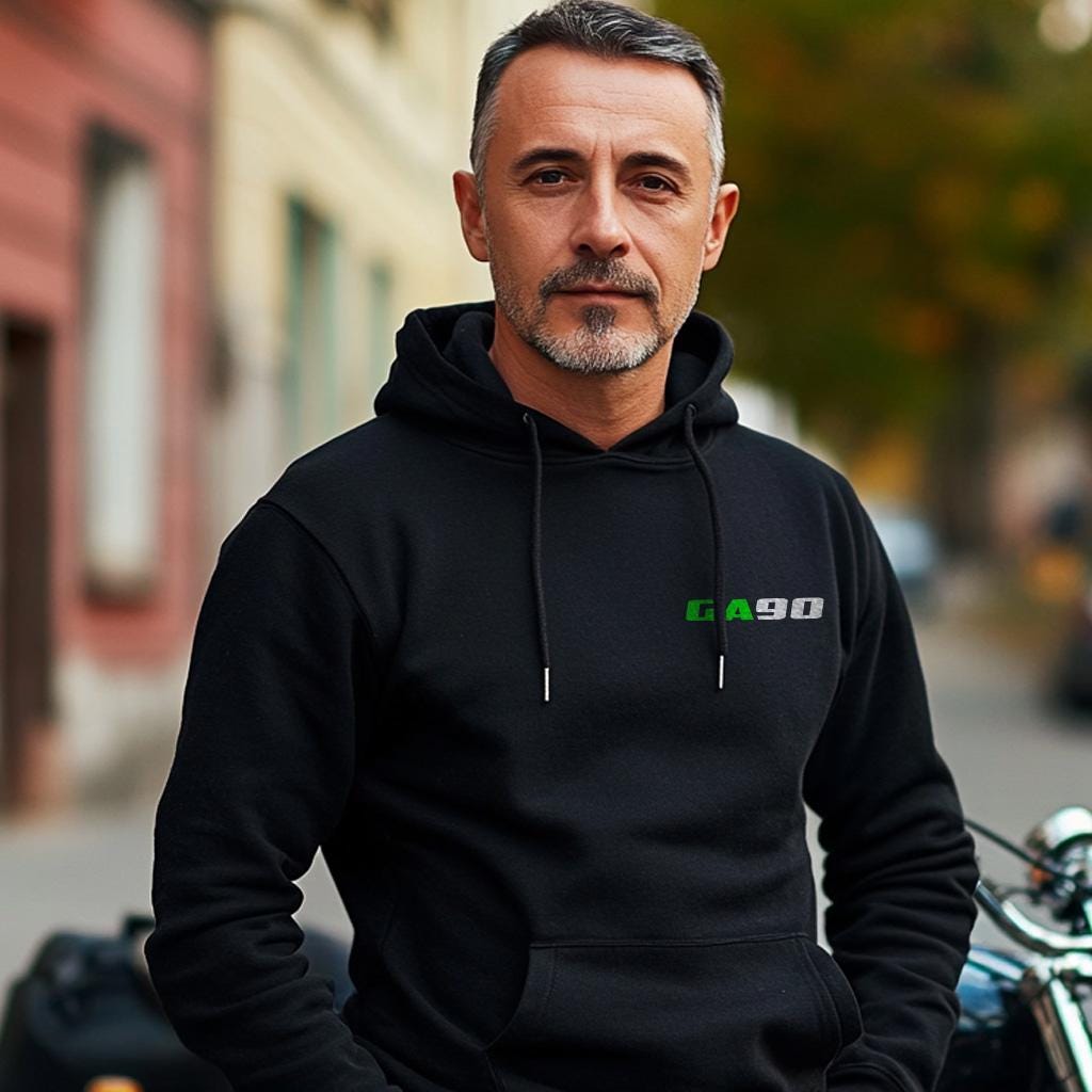 Kawasaki GA90 1971 - 1974 Inspired Hoodie - Motorcycle Sweatshirt for Riders