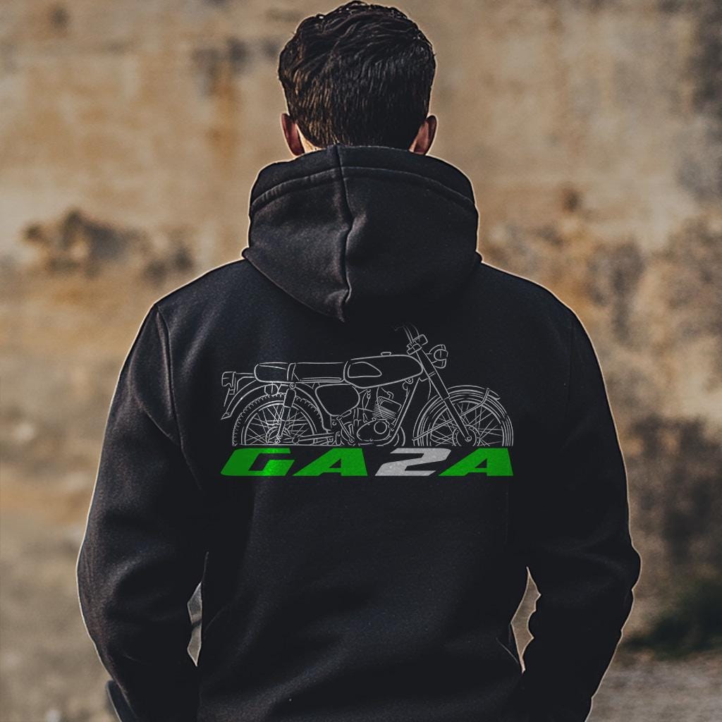 Kawasaki GA2A 1971 - 1974 Inspired Hoodie - Motorcycle Sweatshirt for Riders