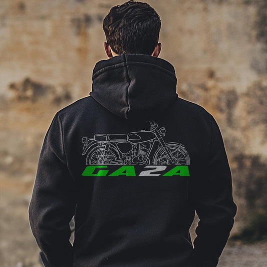 Kawasaki GA2A 1971 - 1974 Inspired Hoodie - Motorcycle Sweatshirt for Riders