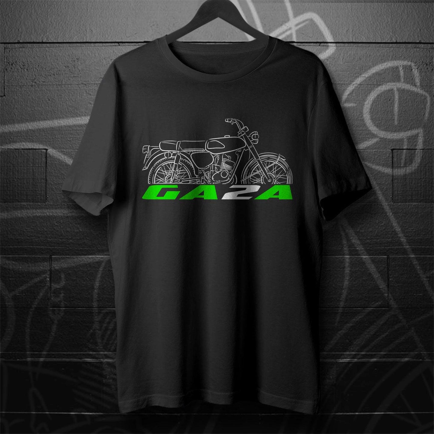 Kawasaki GA2A 1971 - 1974 Inspired T-Shirt - Motorcycle Tee Shirt for Riders