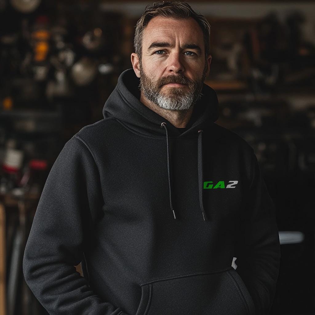 Kawasaki GA2 1969 - 1970 Inspired Hoodie - Motorcycle Sweatshirt for Riders