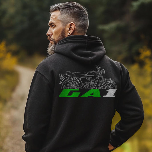 Kawasaki GA1 1969 - 1970 Inspired Hoodie - Motorcycle Sweatshirt for Riders