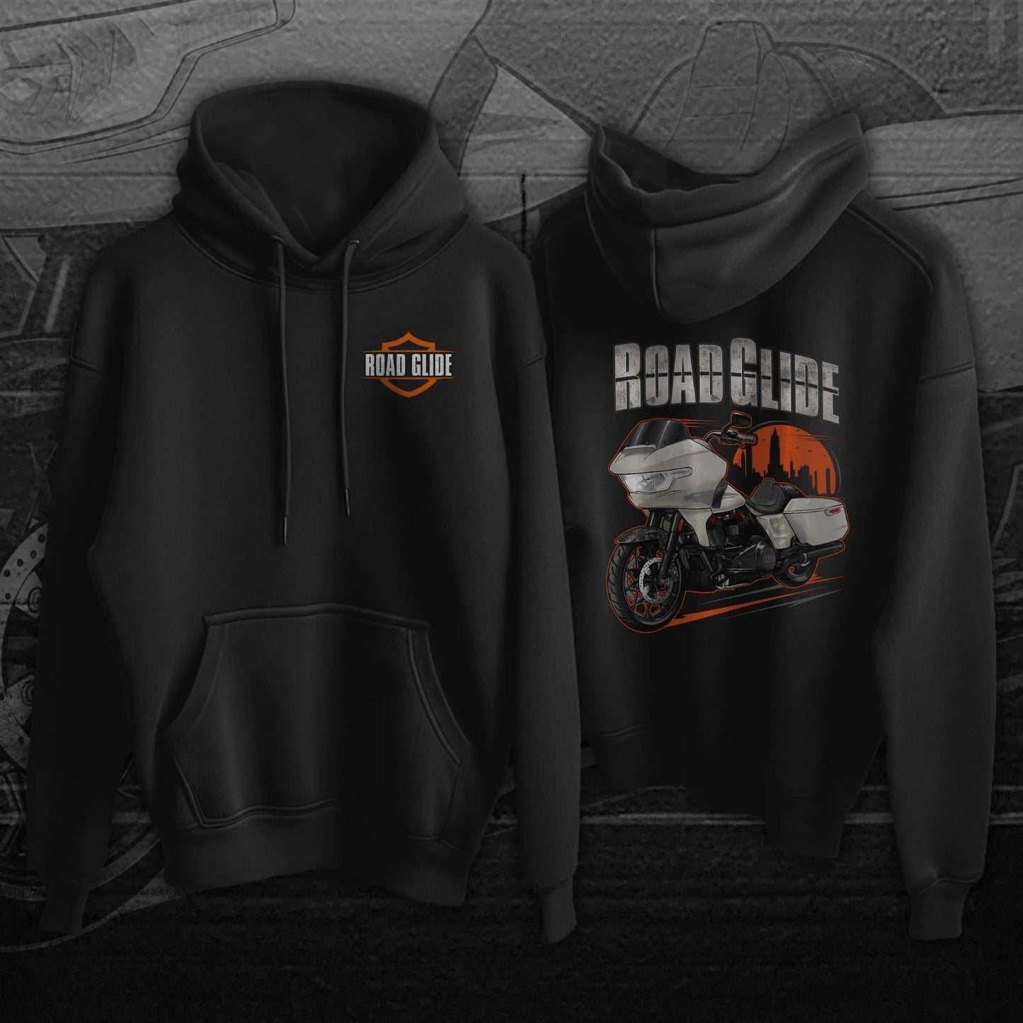 Harley Road Glide CVO ST FLTRXSTSE 2024 Inspired Hoodie - Biker Motorcycle Sweatshirt