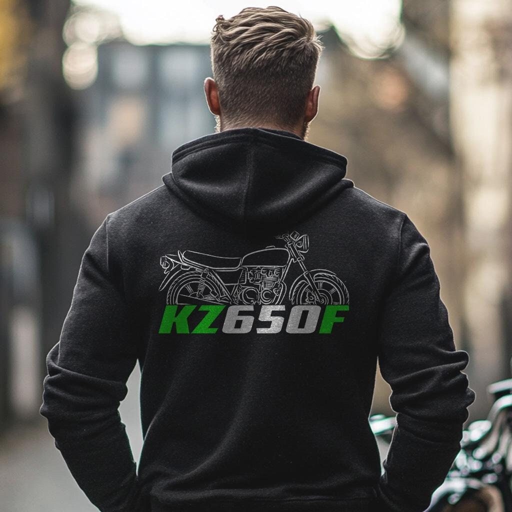 Kawasaki Z650F & KZ650F Inspired Hoodie - Motorcycle Sweatshirt for Riders
