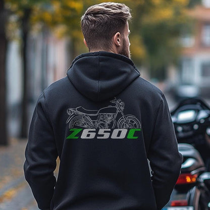 Kawasaki Z650C & KZ650C Inspired Hoodie - Motorcycle Sweatshirt for Riders