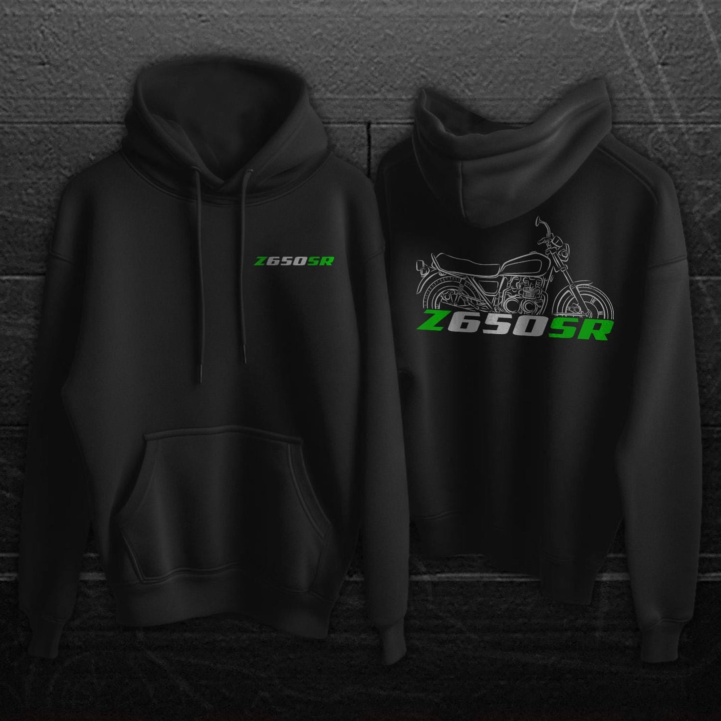 Kawasaki Z650 SR & KZ650 SR Inspired Hoodie - Motorcycle Sweatshirt for Riders
