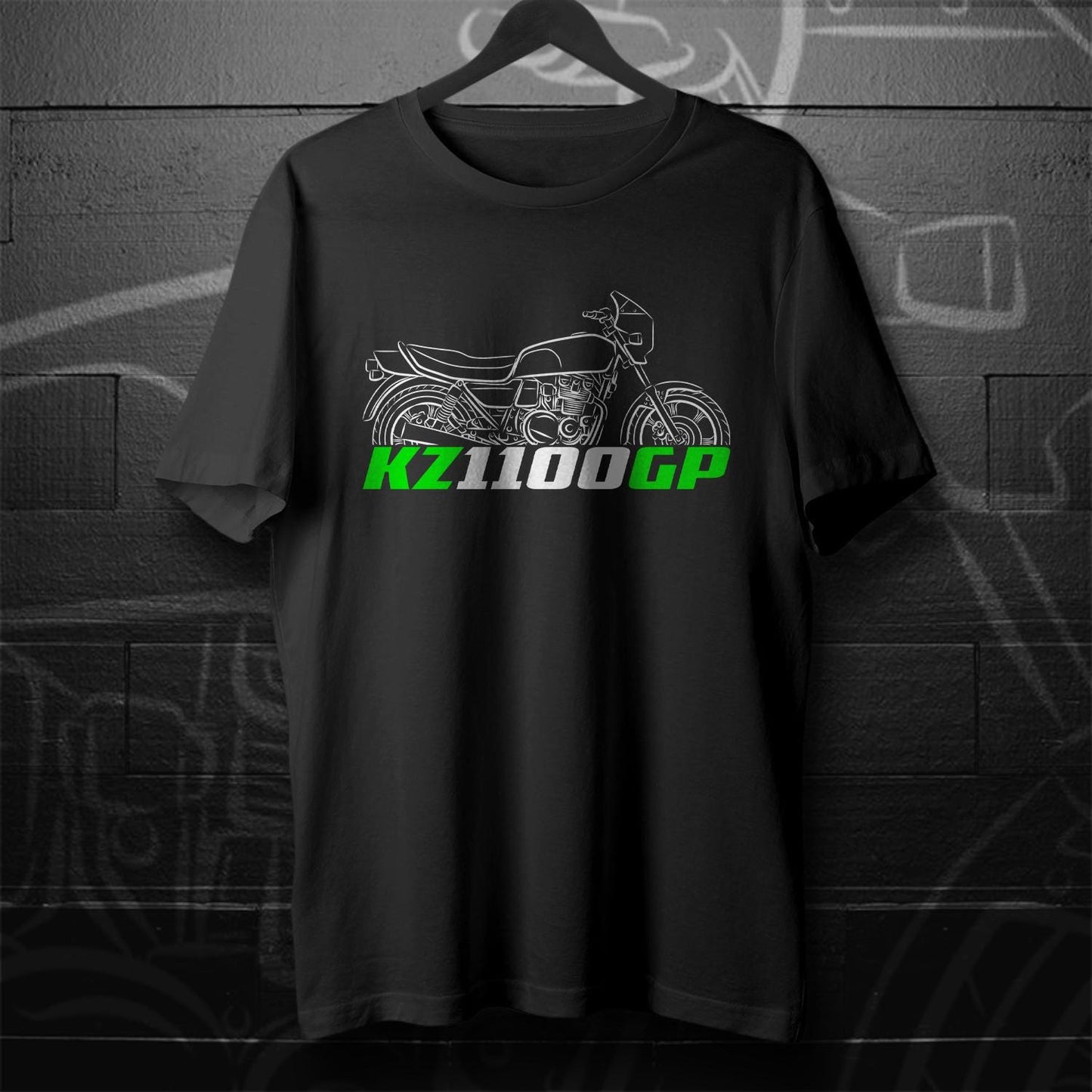 Kawasaki Z1100GP | KZ1100GP & GPZ1100 1982 Inspired T-Shirt - Motorcycle Tee Shirt for Riders