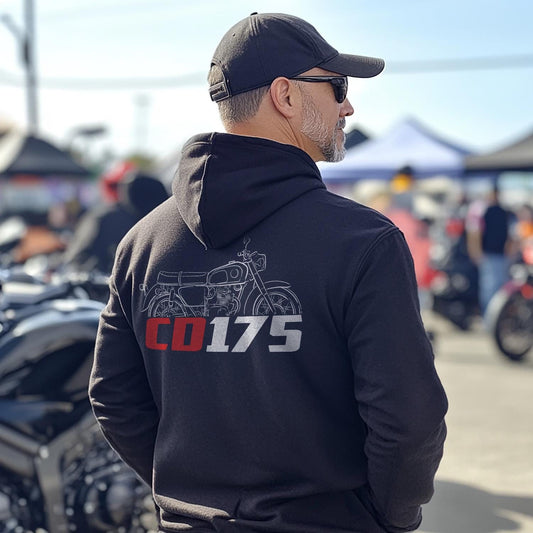 Honda CD175 Inspired Hoodie - Motorcycle Sweatshirt