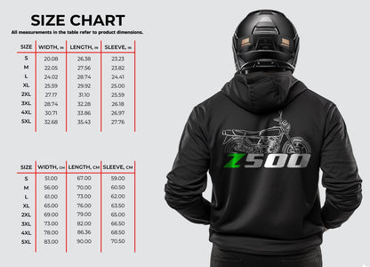 Kawasaki Z500 & KZ500 Inspired Hoodie - Motorcycle Sweatshirt for Riders