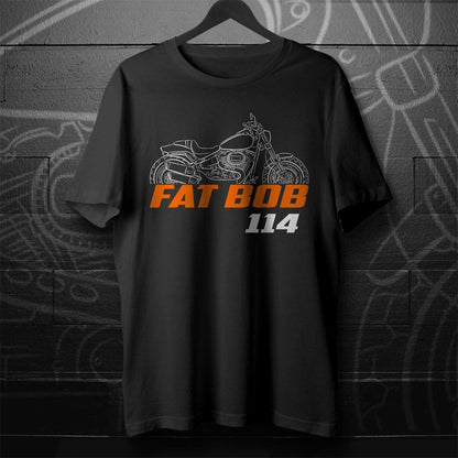 Harley-Davidson FXFBS Softail Fat Bob 114 Inspired T-Shirt - Biker Motorcycle Tee Shirt