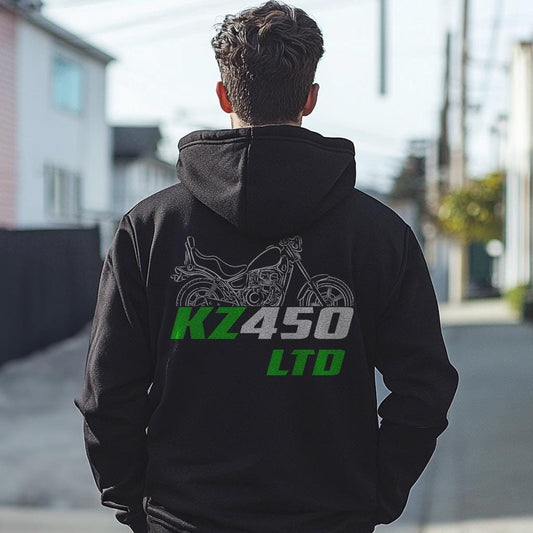 Kawasaki Z450 LTD & KZ450 LTD Inspired Hoodie - Motorcycle Sweatshirt for Riders