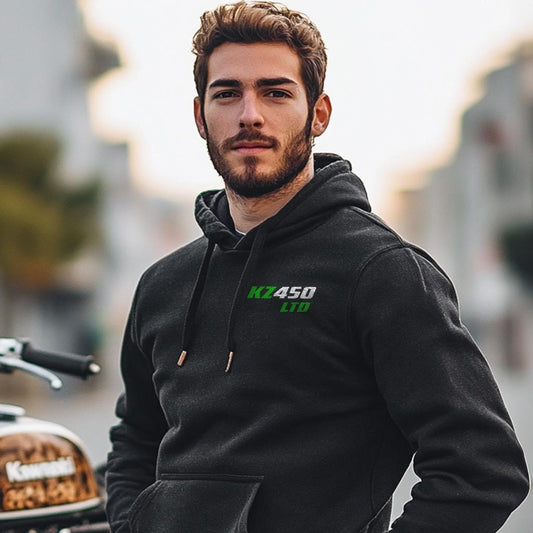 Kawasaki Z450 LTD & KZ450 LTD Inspired Hoodie - Motorcycle Sweatshirt for Riders
