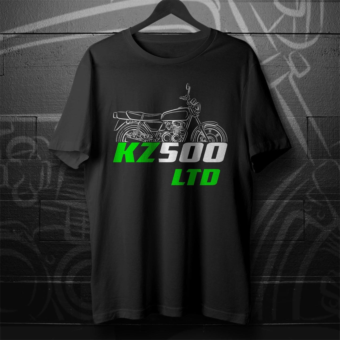 Kawasaki Z500 & KZ500 Inspired T-Shirt - Motorcycle Tee Shirt for Riders