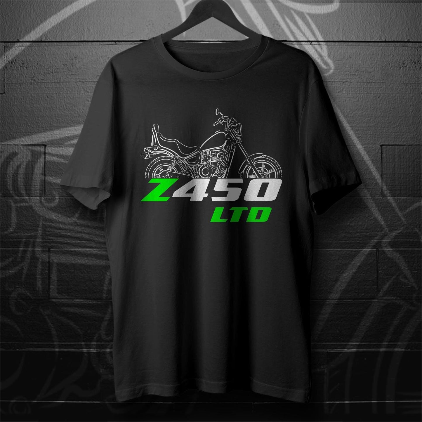 Kawasaki Z450 LTD & KZ450 LTD Inspired T-Shirt - Motorcycle Tee Shirt for Riders