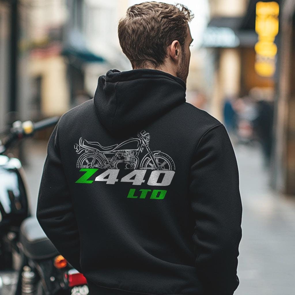 Kawasaki Z440 LTD & KZ440 LTD Inspired Hoodie - Motorcycle Sweatshirt for Riders