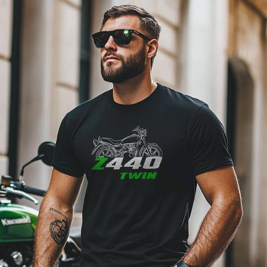 Kawasaki Z440 Twin Inspired T-Shirt - Motorcycle Tee Shirt for Riders