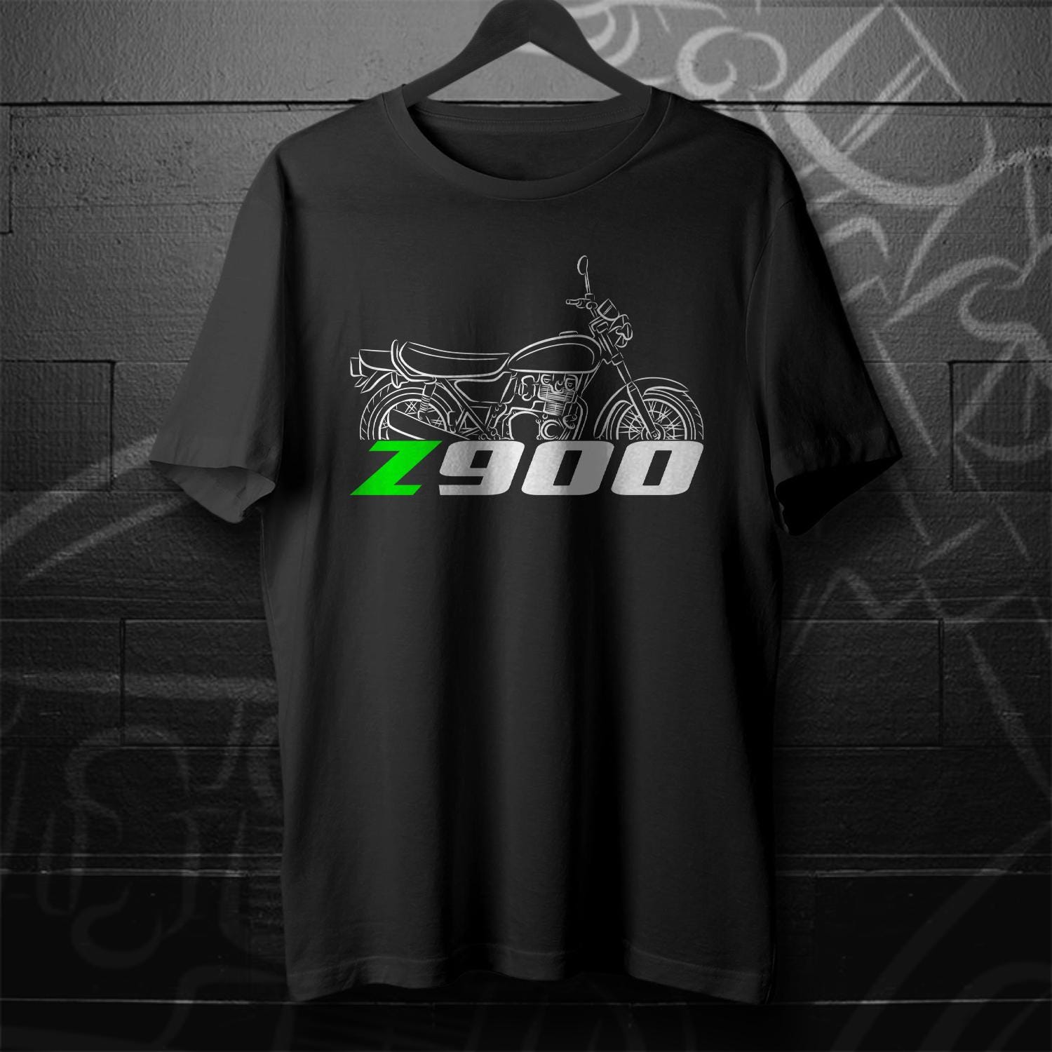 Kawasaki Z900 & KZ900 1976 - 1977 Inspired T-Shirt - Motorcycle Tee Shirt for Riders