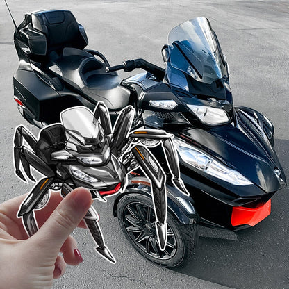 Can-Am Spyder RT 2014-19 Stickers - Set of 3 Motorcycle Decals for Riders