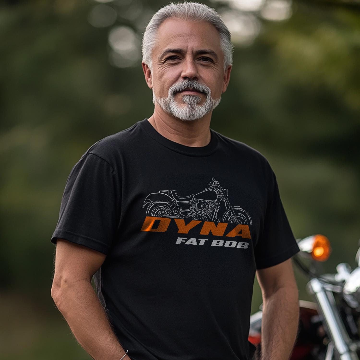 Harley-Davidson FXDF Dyna Fat Bob Inspired T-Shirt - Biker Motorcycle Tee Shirt