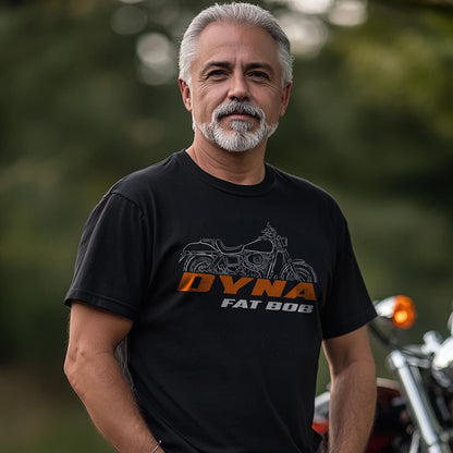Harley-Davidson FXDF Dyna Fat Bob Inspired T-Shirt - Biker Motorcycle Tee Shirt