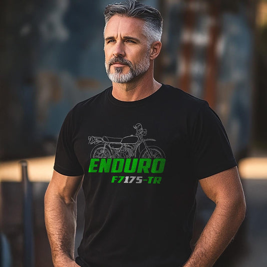 Kawasaki F7 Enduro 175-TR 1971 - 1975 Inspired T-Shirt - Motorcycle Tee Shirt for Riders