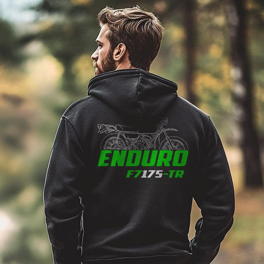 Kawasaki F7 Enduro 175-TR 1971 - 1975 Inspired Hoodie - Motorcycle Sweatshirt for Riders