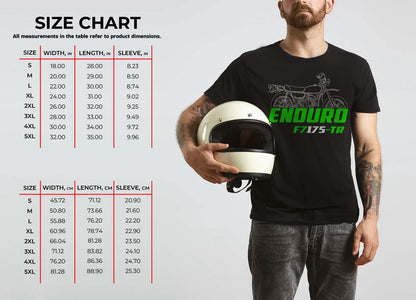 Kawasaki F7 Enduro 175-TR 1971 - 1975 Inspired T-Shirt - Motorcycle Tee Shirt for Riders