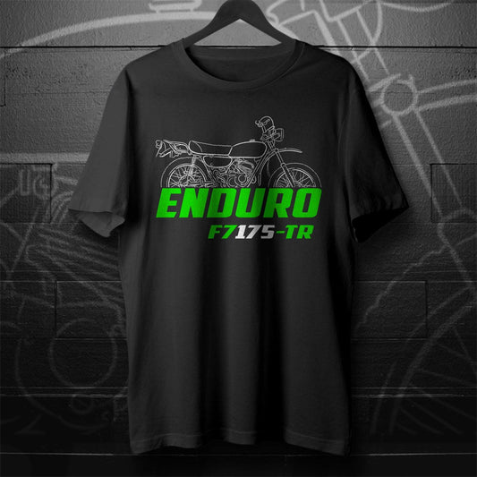 Kawasaki F7 Enduro 175-TR 1971 - 1975 Inspired T-Shirt - Motorcycle Tee Shirt for Riders