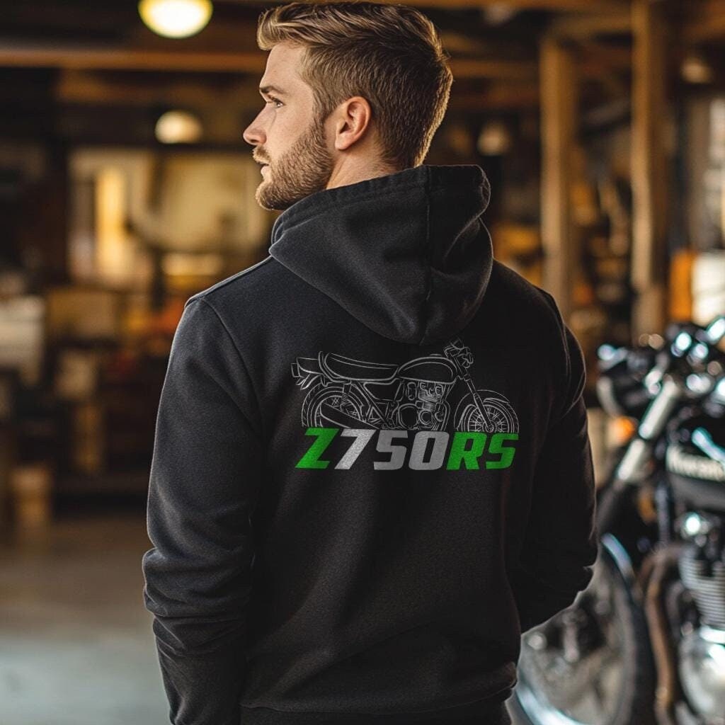 Kawasaki Z750RS Z2 Inspired Hoodie - Motorcycle Sweatshirt for Riders