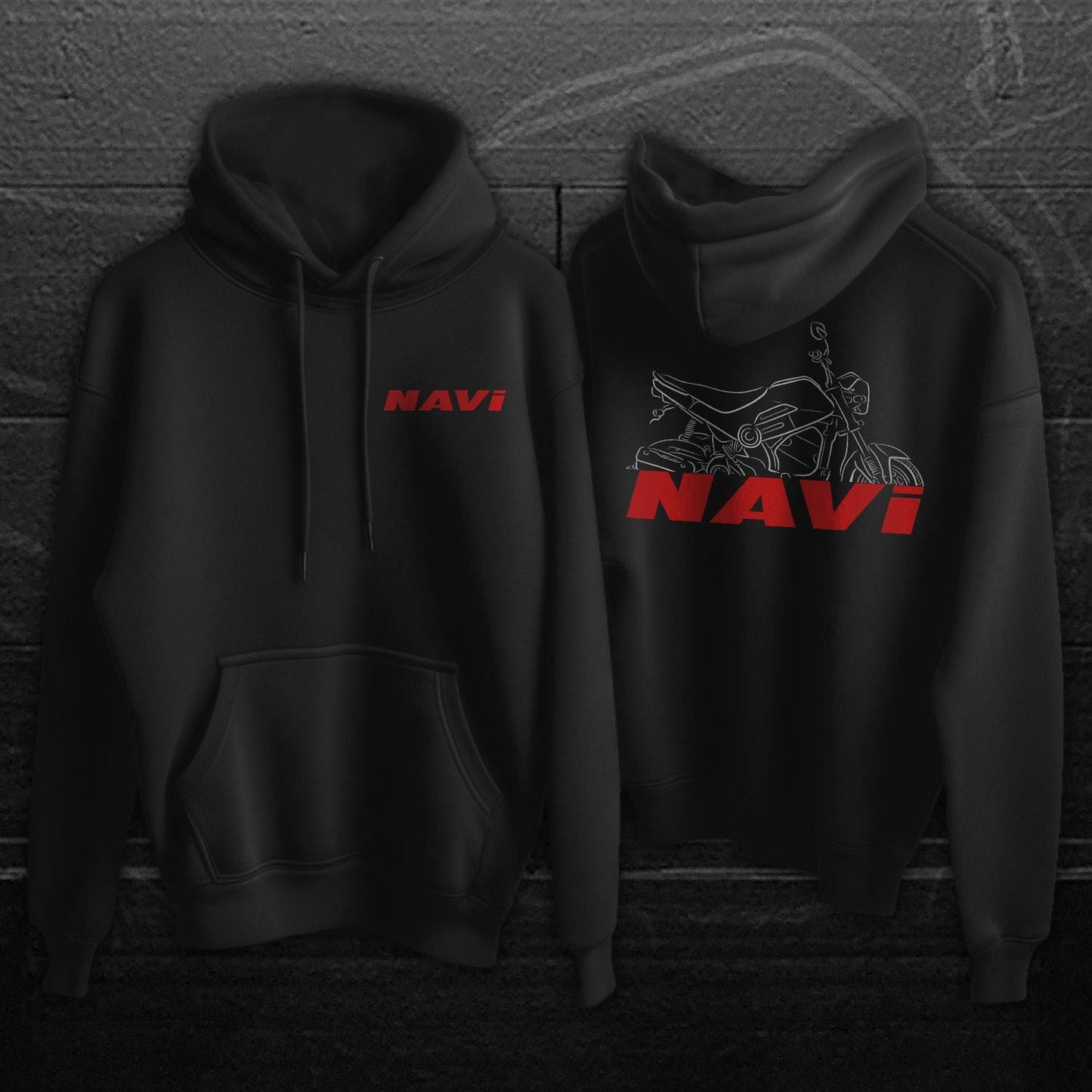 Honda Navi Inspired Hoodie - Motorcycle Sweatshirt