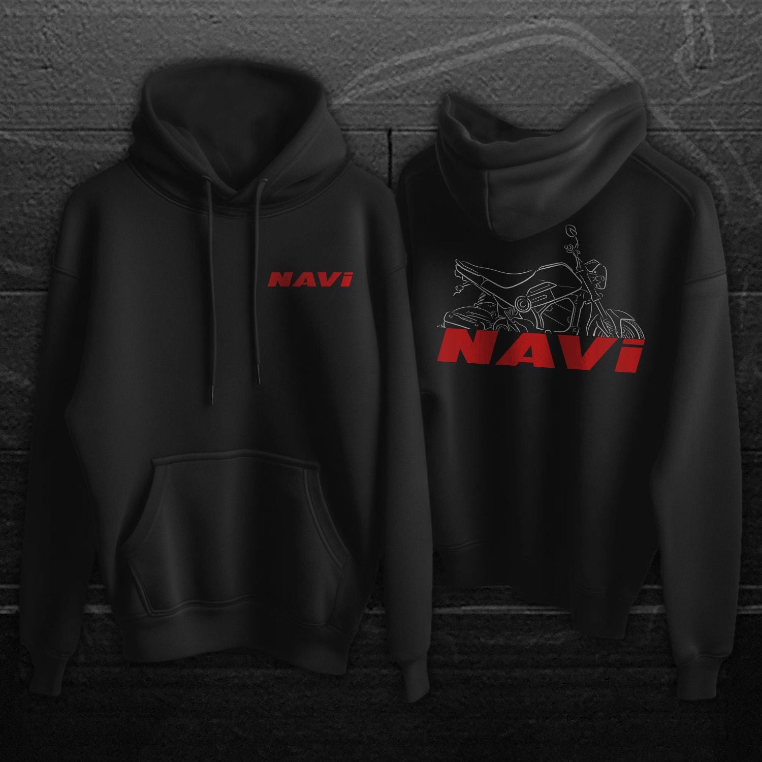 Honda Navi Inspired Hoodie - Motorcycle Sweatshirt