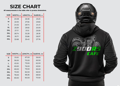 Kawasaki Z900RS Cafe Inspired Hoodie - Motorcycle Sweatshirt for Riders