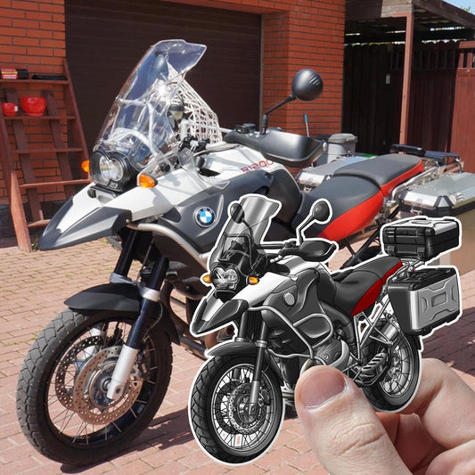 BMW R1200 GSA 2004-07 Stickers - Set of 3 Motorcycle Decals for ADV Riders