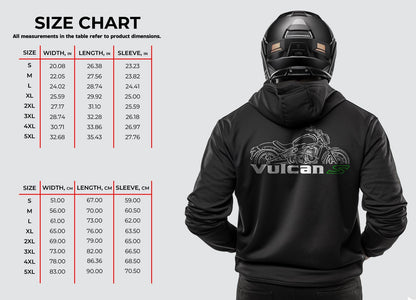 Kawasaki Vulcan S Inspired Hoodie - Motorcycle Sweatshirt for Riders