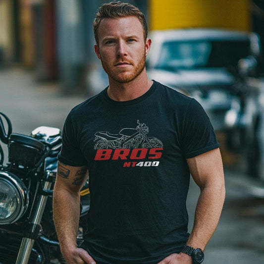Honda NT400 Bros Inspired T-Shirt - Motorcycle Tee Shirt for Riders