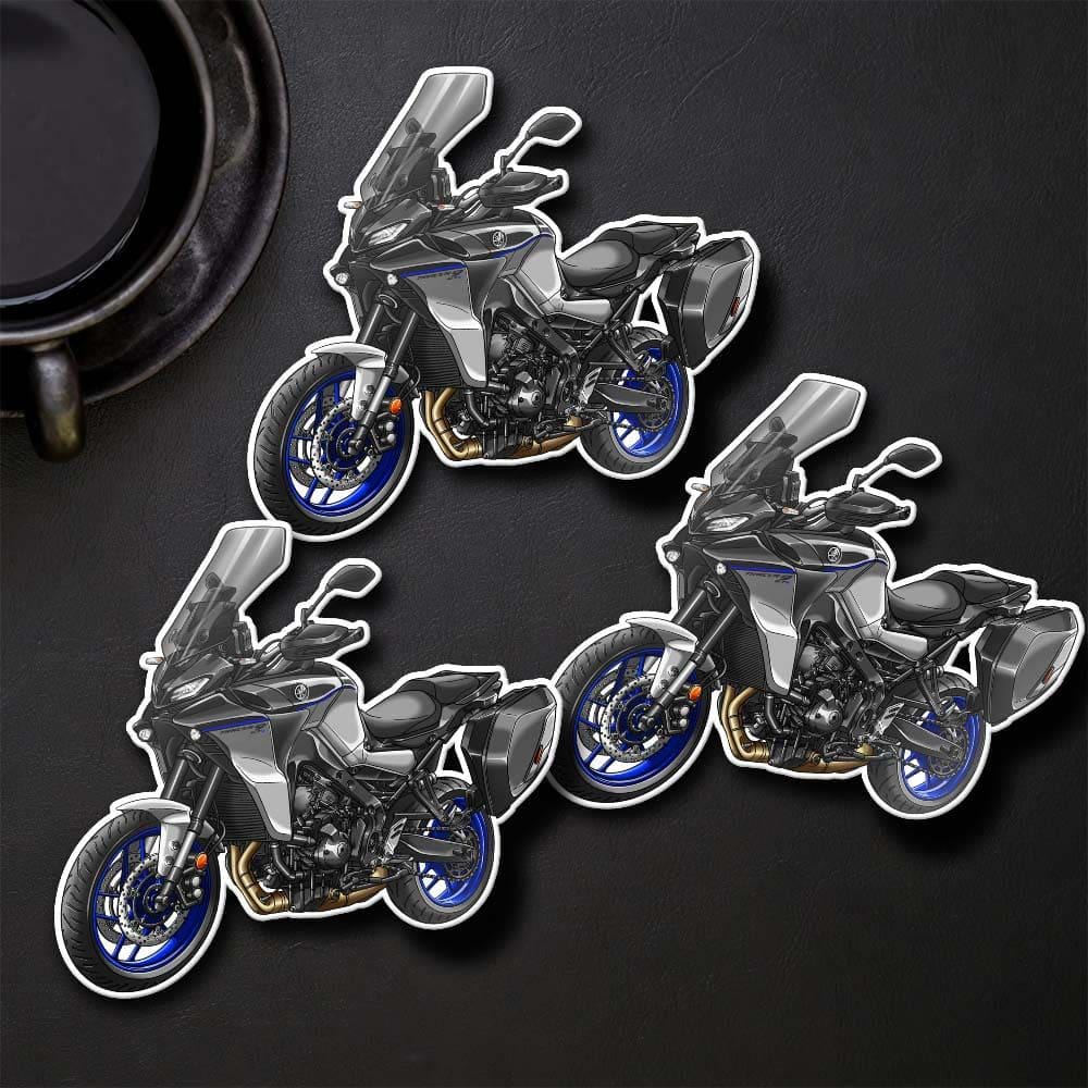 Yamaha Tracer 9 Inspired Stickers - Set of 3 Motorcycle Decals