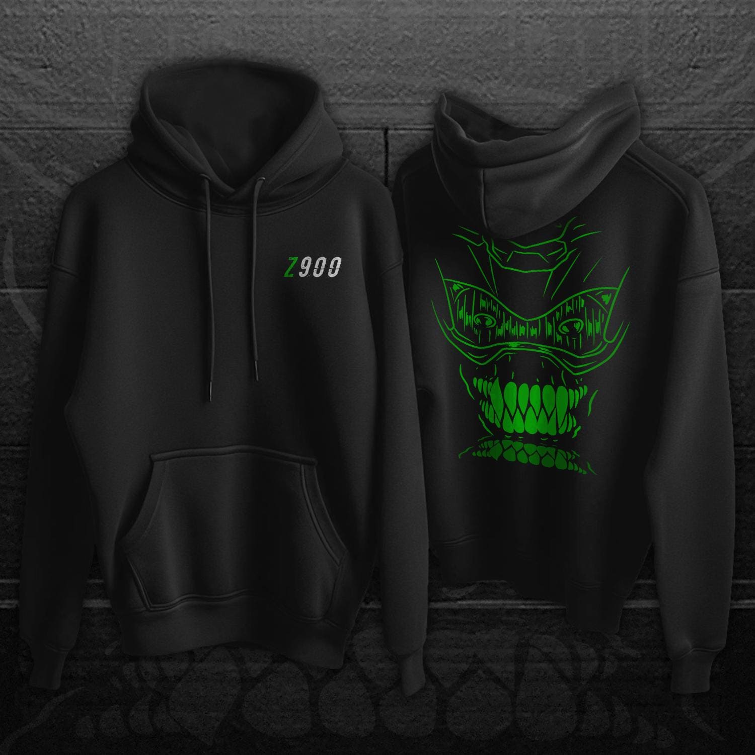 Kawasaki Z900 Inspired Hoodie - Motorcycle Sweatshirt for Riders