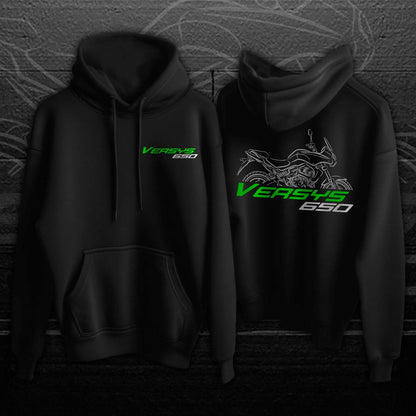 Kawasaki Versys 650 2007-24 Hoodie - Motorcycle Sweatshirt for ADV Riders