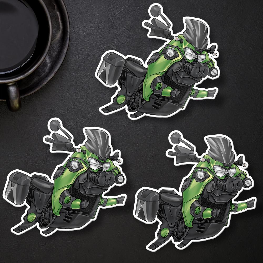 Kawasaki KLR650 2022-24 Inspired Stickers - Set of 3 Motorcycle Decals for Riders