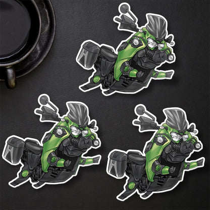 Kawasaki KLR650 2022-24 Inspired Stickers - Set of 3 Motorcycle Decals for Riders