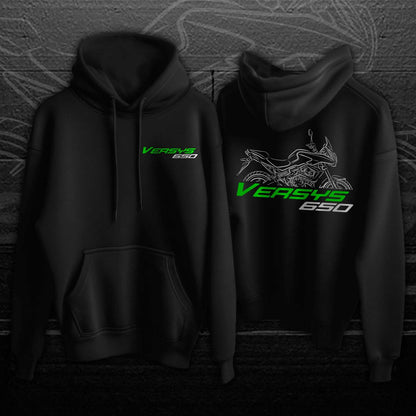 Kawasaki Versys 650 2007-24 Hoodie - Motorcycle Sweatshirt for ADV Riders