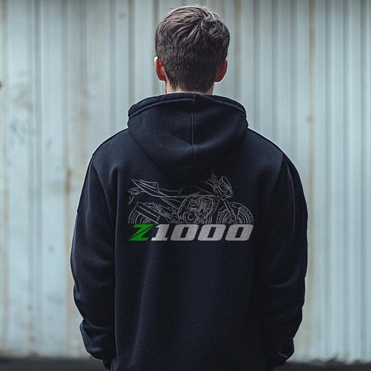 Kawasaki Z1000 Inspired Hoodies - Motorcycle Sweatshirt for Riders