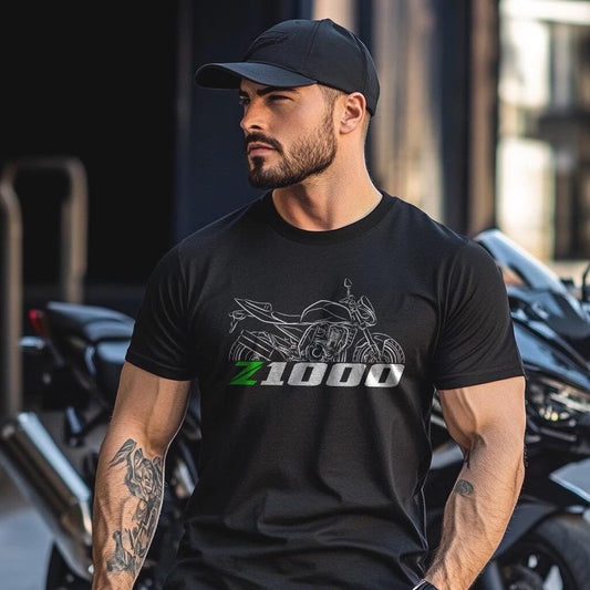 Kawasaki Z1000 Inspired T-Shirt - Motorcycle Tee Shirt for Riders
