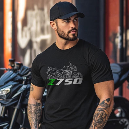 Kawasaki Z 750 & 750S Inspired T-Shirt - Motorcycle Tee Shirt for Riders