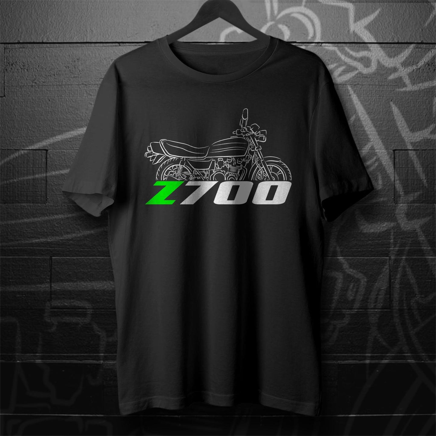 Kawasaki Z700 & KZ700 Inspired T-Shirt - Motorcycle Tee Shirt for Riders