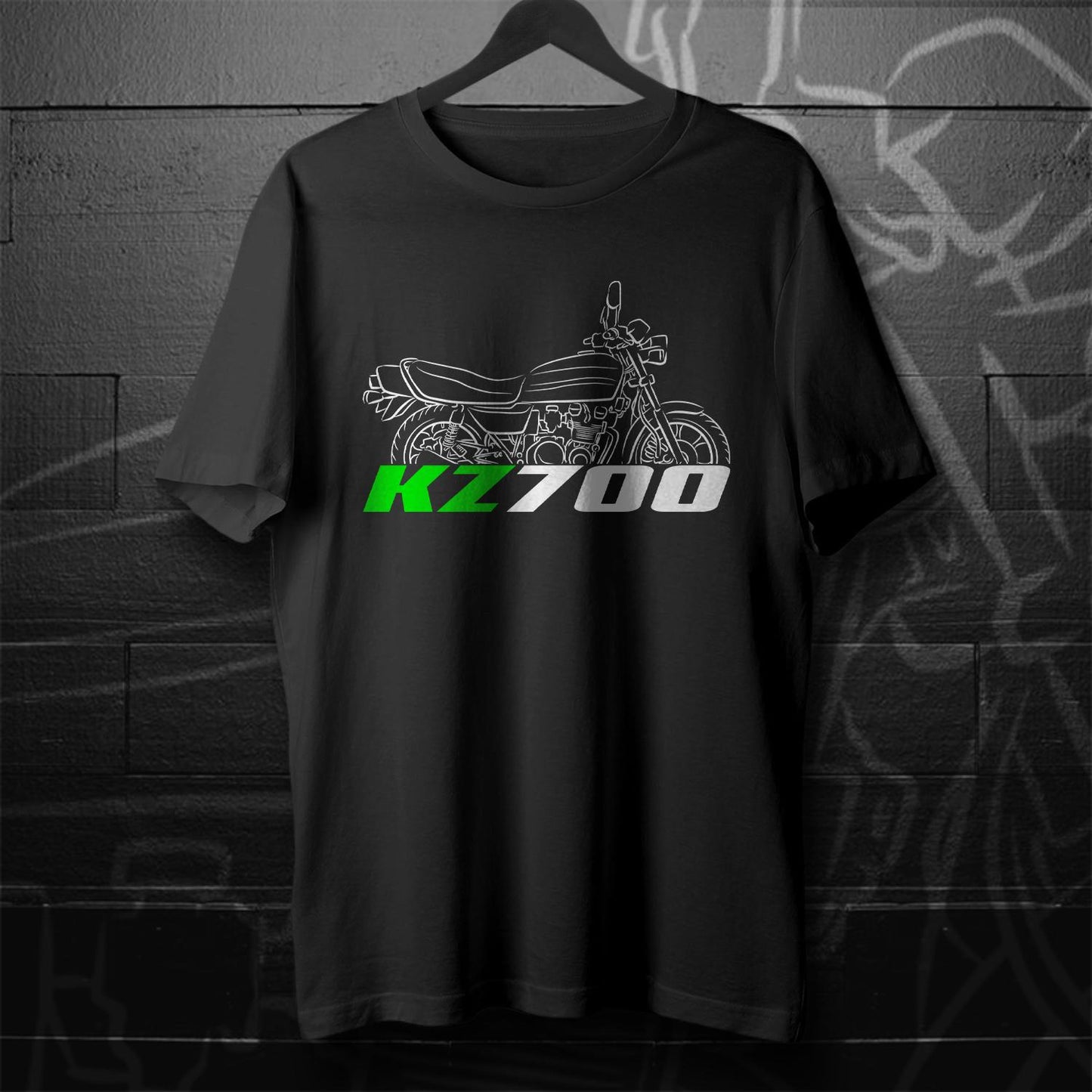 Kawasaki Z700 & KZ700 Inspired T-Shirt - Motorcycle Tee Shirt for Riders