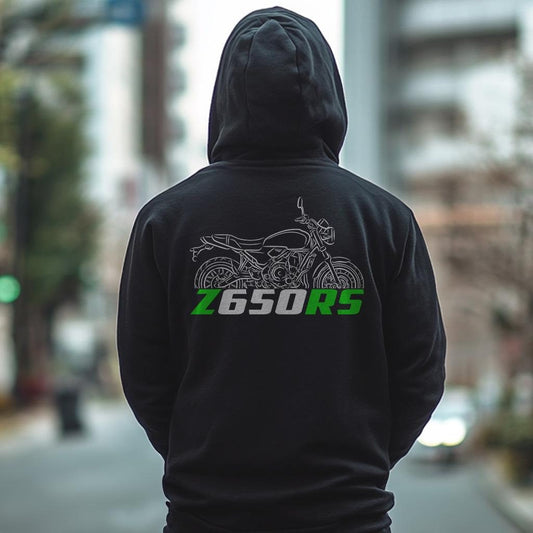 Kawasaki Z650RS Inspired Hoodie - Motorcycle Sweatshirt for Riders